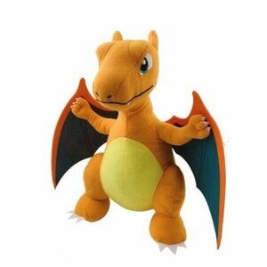 Orange and Yellow Stuffed Dragon Toy